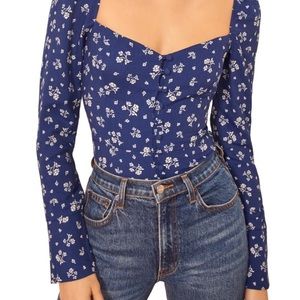 Reformation Rosaly Top